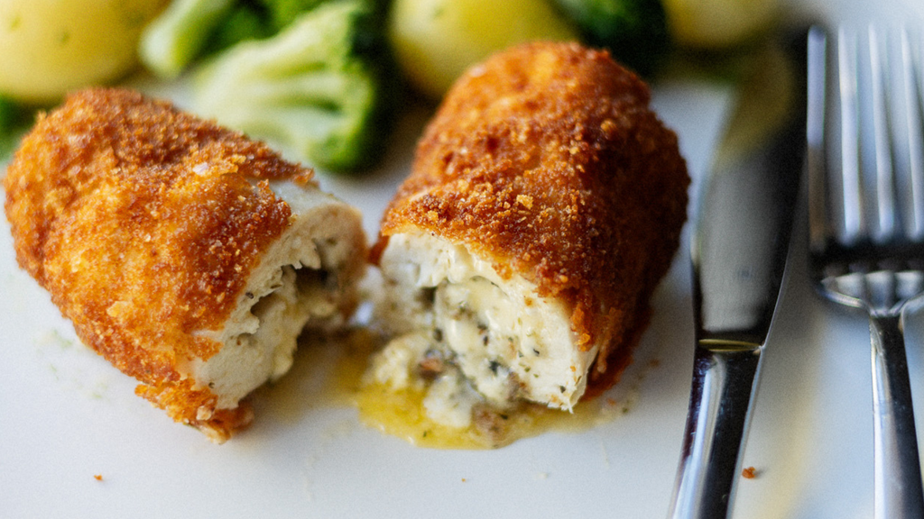 Garlic Crumbed Chicken Kiev