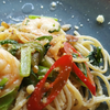 Gar-Lick Prawn Spaghetti